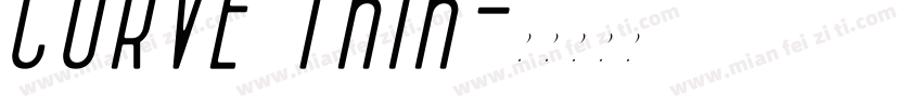 CURVE Thin字体转换